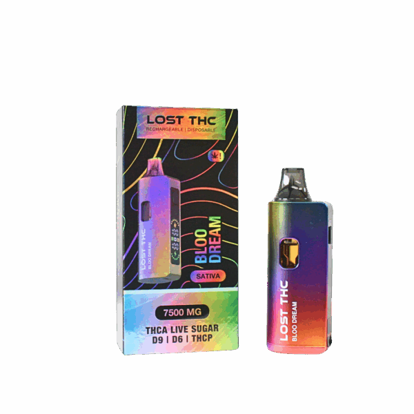 LOST THC V2 7.5GM THCA RAINBOW EDITION DISPOSABLE