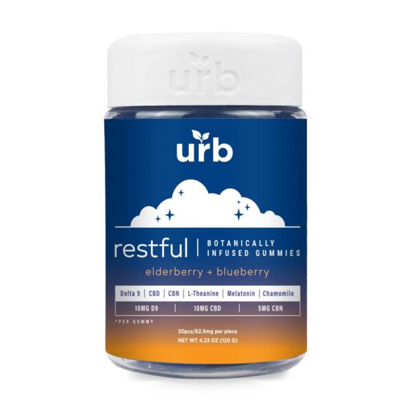 Urb Restful Botanically Infused Gummies, 30CT, 62.5 mg